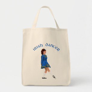 Bolso De Tela Bailarín irlandés de zapato suave en azul