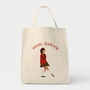 Bolso De Tela Bailarín irlandés de zapato suave en rojo