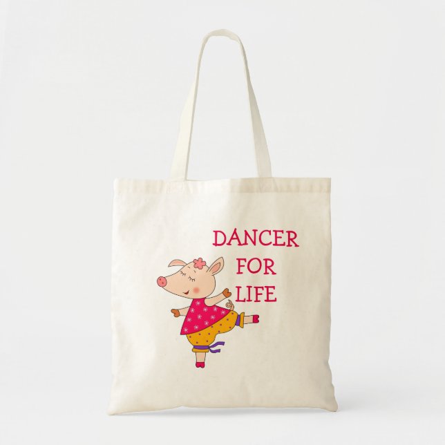 Bolso De Tela Bailarín para el bailarín de la vida (Frente)