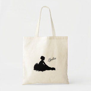 Bolso De Tela Bailarina Cansada Personalizado con Nombre