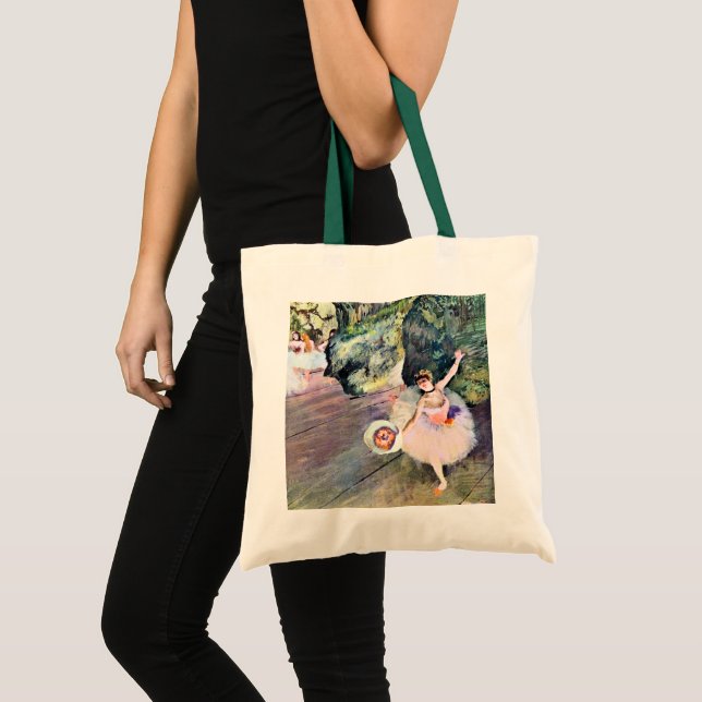 Bolso De Tela Bailarina con un Bouquet de flores de Edgar Degas (Anverso (producto))