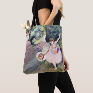 Bolso De Tela Bailarina con un Bouquet de flores de Edgar Degas