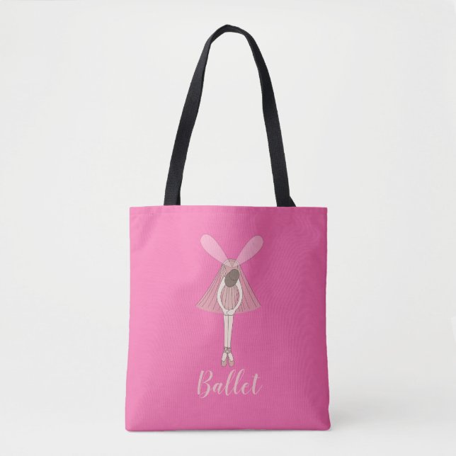 Bolso De Tela Bailarina de ballet de hadas ilusima (Anverso)