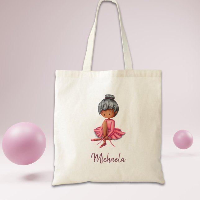 Bolso De Tela Bailarina de ballet personalizada linda (Subido por el creador)