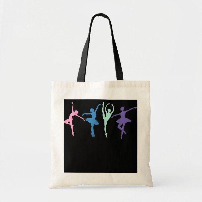 Bolso De Tela Bailarina de ballet Plie Chasse Jete Dancing Balle (Frente)