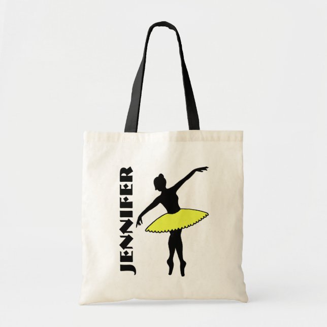 Bolso De Tela Bailarina de ballet Tutu Ballerina Clase de baile  (Frente)