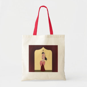 Bolso De Tela Bailarina de Belly de Oriente Medio
