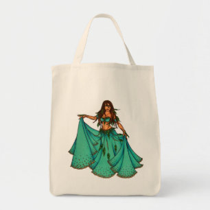 Bolso De Tela Bailarina de Belly de Oriente Medio Sura