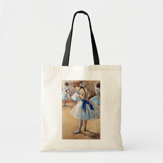 Bolso De Tela Bailarina de cinta azul, Edgar Degas (Frente)