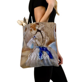 Bolso De Tela Bailarina de Degas con lazo azul