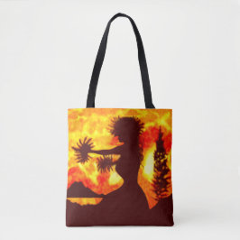 Bolso De Tela Bailarina de Hula 