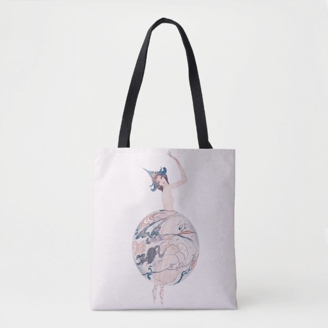 Bolso De Tela Bailarina del nouveau del arte (Anverso)