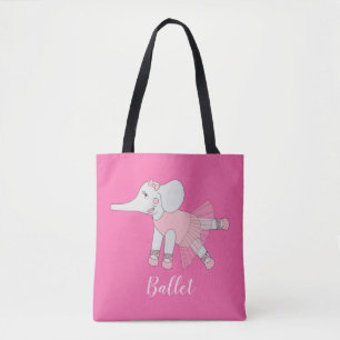 Bolso De Tela Bailarina Elefante Ballet ilusima