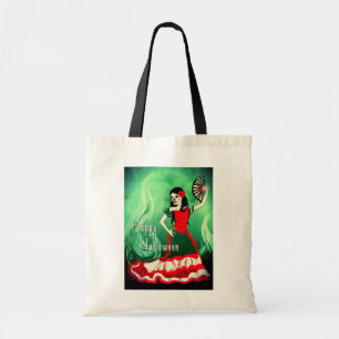 Bolso De Tela bailarina española feliz de halloween