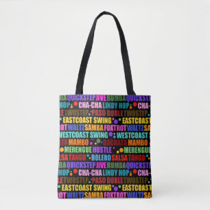 Bolso De Tela Bailarina Estilos de baile coloridos