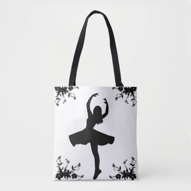 Bolso De Tela Bailarina girando (Anverso)