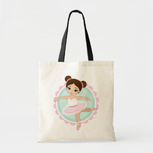 Bolso De Tela Bailarina triguena - chica rosado del bailarín de