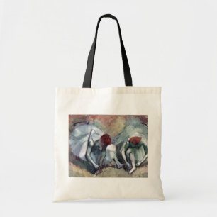 Bolso De Tela Bailarinas atando sus zapatos, Edgar Degas