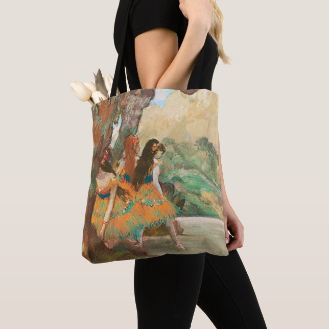 Bolso De Tela Bailarinas de ballet, arte de Degas (Detalle)