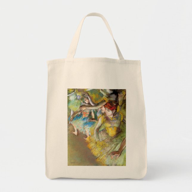 Bolso De Tela Bailarinas de ballet en escena de Degas (Frente)