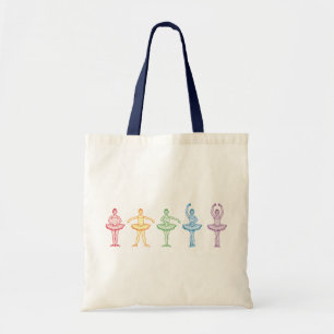 Bolso De Tela Bailarinas del arco iris