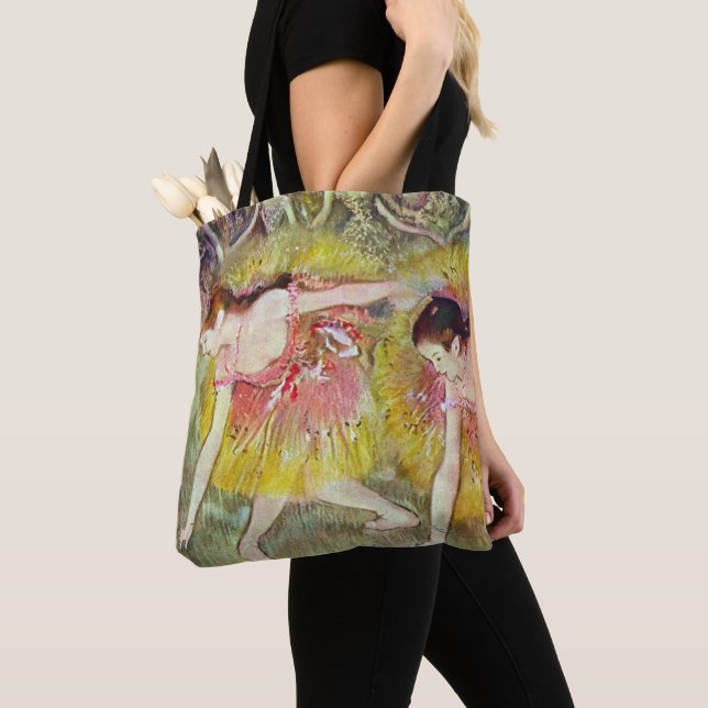 Bolso De Tela Bailarinas dobladas por Edgar Degas, Ballet Art (Detalle)