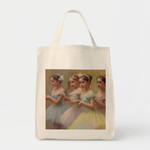 Bolso De Tela Bailarinas en el estilo de Degas en tonos suaves