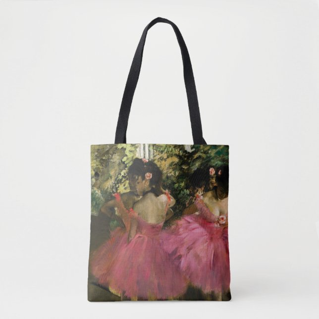 Bolso De Tela Bailarinas en rosa de Edgar Degas (Anverso)