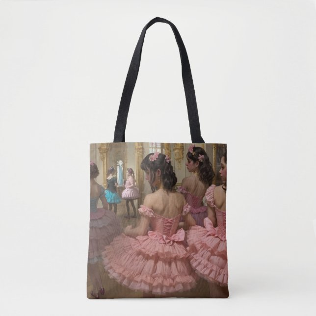 Bolso De Tela Bailarinas en una gran sala de estilo rocóco (Anverso)