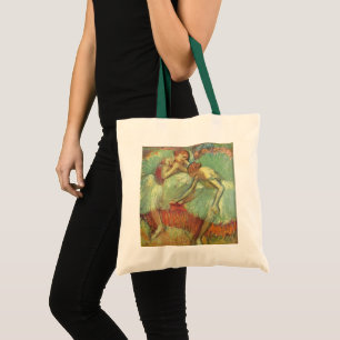 Bolso De Tela Bailarinas en verde de Edgar Degas, ballet de époc