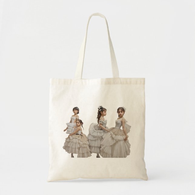 Bolso De Tela Bailarinas románticas (Frente)