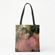 Bailarines con degas rosas