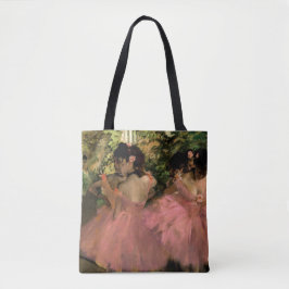 Bolso De Tela Bailarines con degas rosas