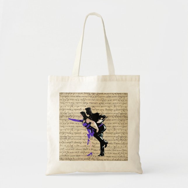 Bolso De Tela Bailarines de estilo Art Decó (Frente)