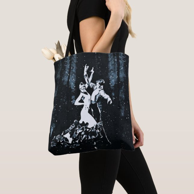 Bolso De Tela Bailarines flamencos (Detalle)