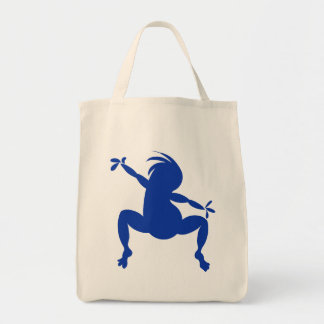 Bolso De Tela Baile azul Kokopelli
