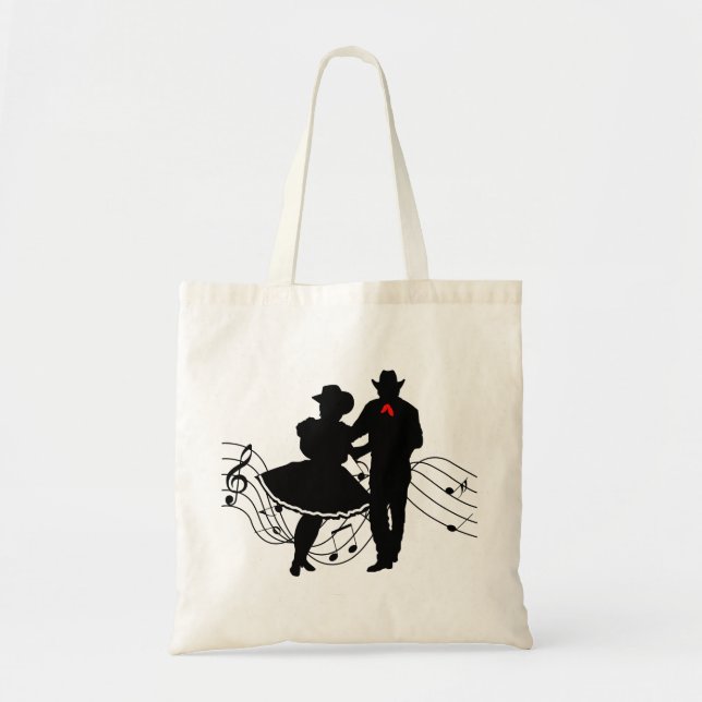 Bolso De Tela Baile cuadrado (Frente)