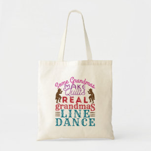 Bolso De Tela Baile de línea real Grandmas Line Dance con línea