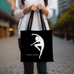 Bolso De Tela Baile de silueta de bailarina moderna
