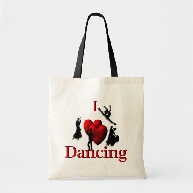 Bolso De Tela Baile del corazón (Frente)