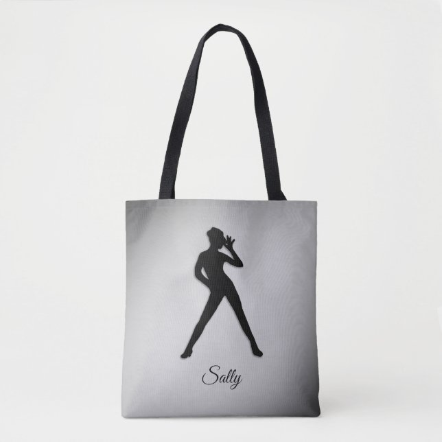 Bolso De Tela Baile moderno con nombre (Anverso)