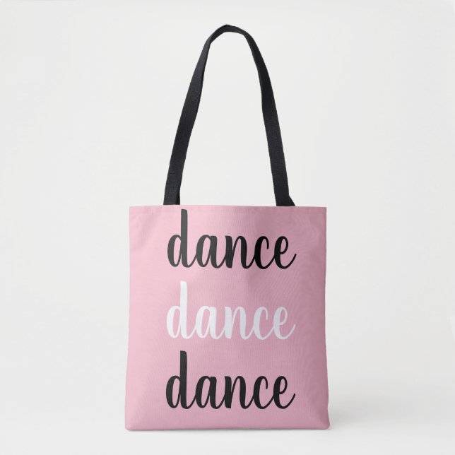 Bolso De Tela Baile rosa Moda (Anverso)