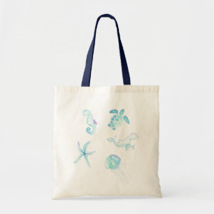 Bolso De Tela Bajo el mar