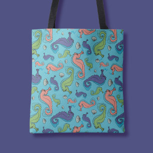 Bolso De Tela Bajo el mar - Hipómetros juguetones marinos y patr