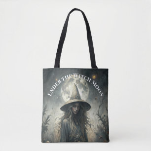 Bolso De Tela Bajo la luna de bruja - Bruja gótica