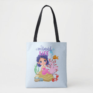 Bolso De Tela Bajo la sirena marina la vida personalizada