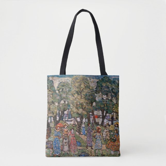 Bolso De Tela Bajo los árboles de Maurice Prendergast, Arte fino (Anverso)