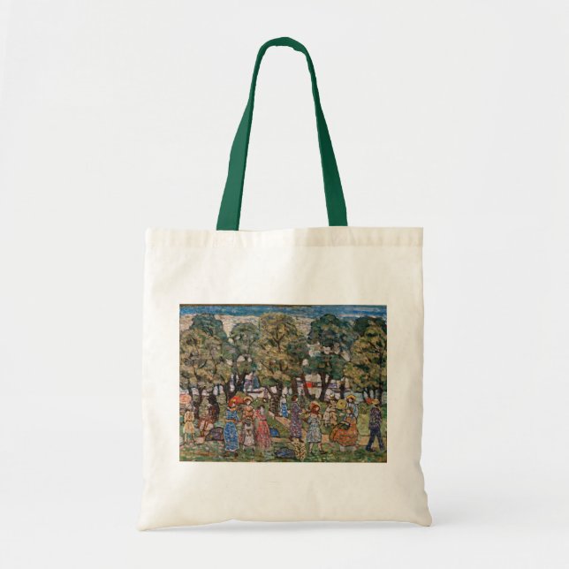 Bolso De Tela Bajo los árboles de Maurice Prendergast, Bella Art (Frente)
