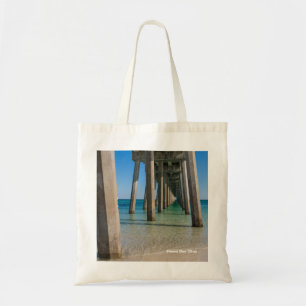 Bolso De Tela Bajo Pensacola Beach Pier Reutilizable Tote Bag