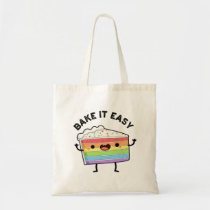 Bolso De Tela Bake It Easy Funny Cake Pun